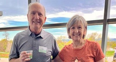BOD member at volunteer appreciation event