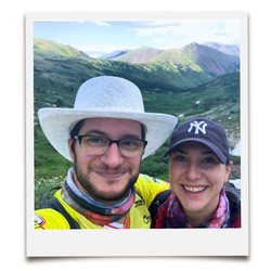 John and wife hiking