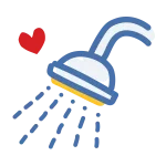 illustrated shower icon